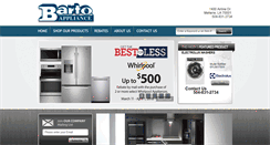 Desktop Screenshot of bartoappliances.com